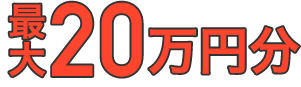最大20万円分